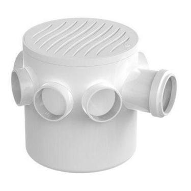 Imagem de  esgoto caixa sifonada grelha quadrada branca 150x150x50 * 27068502  -