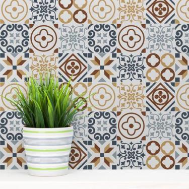 Imagem de Adesivo de Azulejo Hidráulico Angra 15x15 cm com 36un - Quartinhos