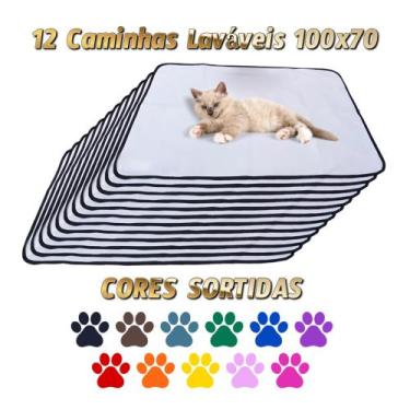 Imagem de 12 Caminhas para Cães e Gatos Dobrável 200 Lavagens 100x70 Sortido Ant