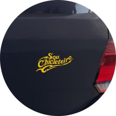 Imagem de Adesivo de Carro Sou Chicleteiro - Cor Amarelo - Melhor Adesivo, Amare