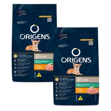 Imagem de Kit 2 Ração para Cães Sênior Mini e Pequeno Porte Origens Premium Espe