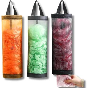 Imagem de Puxa Saco Organizador Porta Sacolas Plasticas de Cozinha (Branco)