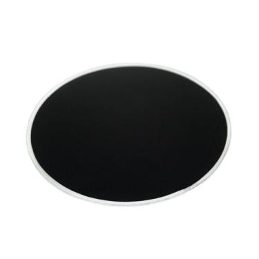 Imagem de Bandeja Redonda Espelhada Vidro Escuro Decorativa 12 cm - Flash