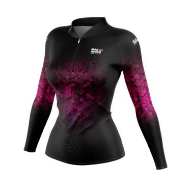 Imagem de Camiseta FEMININA com proteção solar 50+ UVB DRYFIT pesca bike ciclist