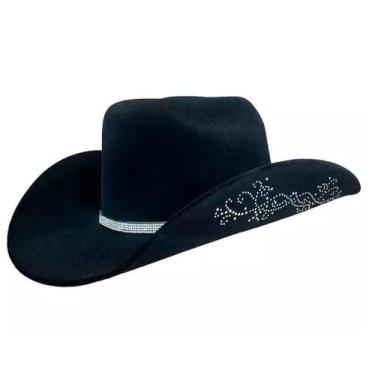 Imagem de Chapéu Americano Country Ana Castella Arabesco de Strass - Club21 Coun