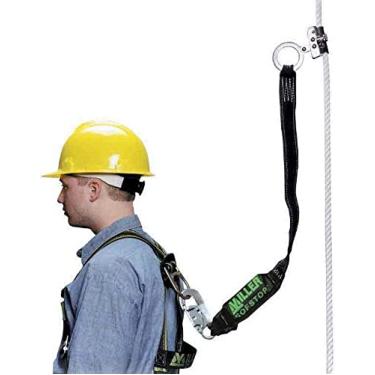 Imagem de Honeywell Safety Miller da Honeywell 8175SLS-Z7/3FTYL Pegadores de corda de corte com ANSI Z359.13 compatível com cordão Sofstop de 91 cm e gancho de pressão de trava, amarelo