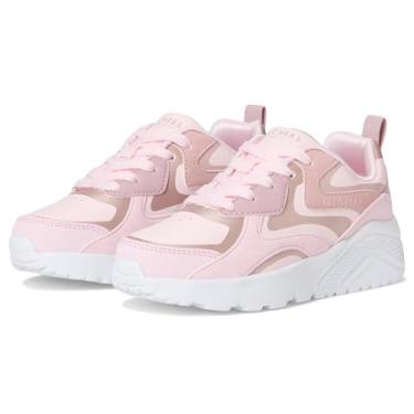 Imagem de Skechers Tênis feminino Uno Lite-Metallic Blast, Elos rosa/multi, 13 Little Kid