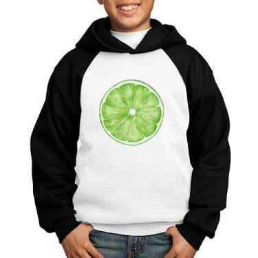 Imagem de Moletom Infantil Limão - Foca na Moda, Branco, Preto, 6