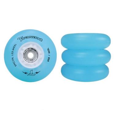 Imagem de Jogo de Rodas Traxart LED Special Azul 76mm/85A