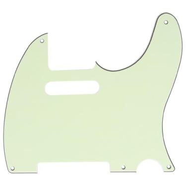 Imagem de Musiclily 5 Furos Escudo Tele Pickguard para Guitarra Fender EUA/Mexicana Telecaster Standard Estilo Moderno, 3 Camadas Mint Green