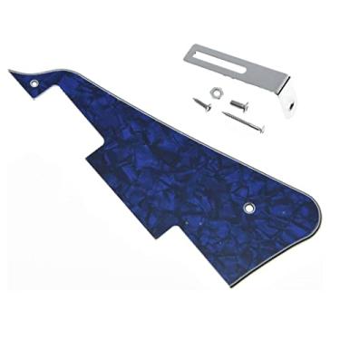 Imagem de KAISH Blue Pearl LP Pickguard para guitarra com suporte cromado para Epiphone Les Paul