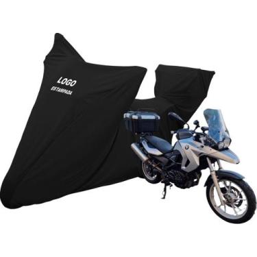 Imagem de Capa Proteger Moto Bmw F650 Gs Com Top Case Bagageiro - Mz, Preta