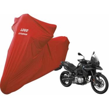 Imagem de Capa Para Moto Bmw F 850 F 750 GS Tecido Contra Riscos - Mz, Vermelha
