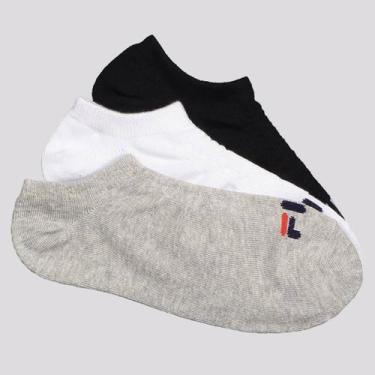 Imagem de Kit Meia 3 Pares Fila Cano Curto Lisa, 34-38