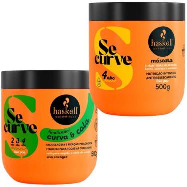 Imagem de Kit Se Curve Finalizador Curva e Cola + Máscara 3 Manteigas 500ml Hask