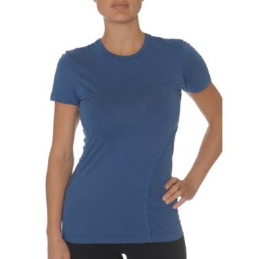 Imagem de Beyond Yoga Camiseta Pima Curve orgânica (Blue Jay, GG)