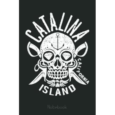 Imagem de Catalina Island Halloween Sugar Skull Day of the Dead CA Notebook: Drawing Journal and Summer Notebook for Children Summer Journal For Kids With Writing Prompts, Interactive Diary Scrapbook