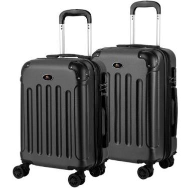 Imagem de Malas de Viagem Kit Bordo Expansível Fibra rígida Rodas 360 - World On