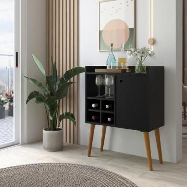 Imagem de Aparador Buffet Balcão Multiuso Para Sala Escritório Cantinho do Café 