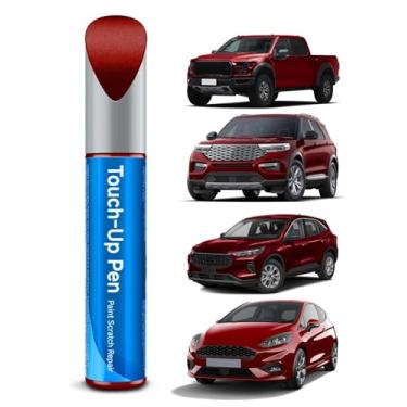 Imagem de Tinta de retoque vermelha vermelha E4/F1/6D/M6886/M6470/6470C compatível com Ford Exact Match Touch Up Paint Reparação de arranhões de carro