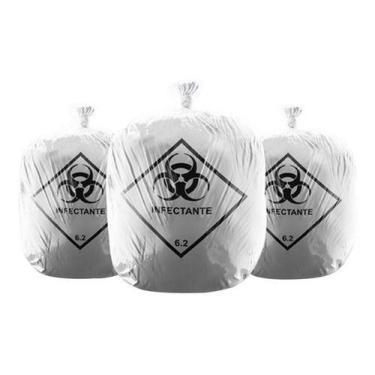 Imagem de Saco De Lixo Infectante 100 Litros Branco 100 Unid - HIGIPACK