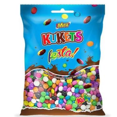Imagem de Bala Mini Kukets Pct500g Chocolate Disquete M&m Cor Sortidas - Kuky