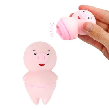 Imagem de Vibrador Porquinho Linguinha USB Recarregável - Massageador Clitoriano Silencioso e Discreto com 6 Modos de Vibração e Resistente à Água IPX5 - Perfeito para Relaxamento e Bem-Estar