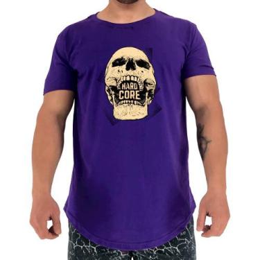 Imagem de Camiseta Longline Manga Curta MXD Conceito Hardcore Skull, Roxo, P