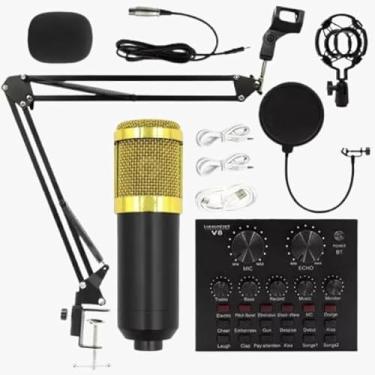 Imagem de Kit Youtuber e Podcaster Completo com Microfone Condensador, Braço Articulado, Mesa de Som, Ideal para Locução, Live Stream e Gravações Profissionais