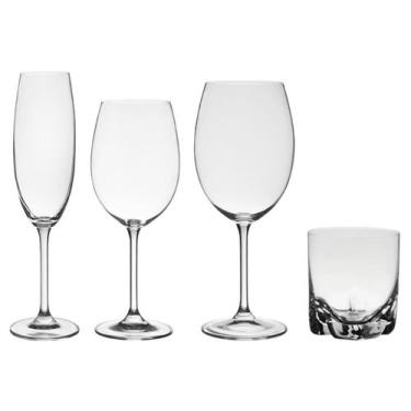 Imagem de Jogo de Taças e Copos de Cristal Bohemia 24 Peças - Bohemia Crystal