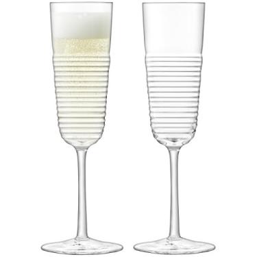 Imagem de LSA Interntional Groove Champagne Taça de champanhe, 186 ml, transparente
