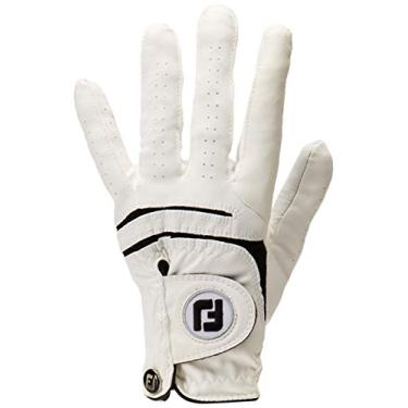 Imagem de Luva masculina de golfe FootJoy WeatherSof (para a mão esquerda), Branco, Small