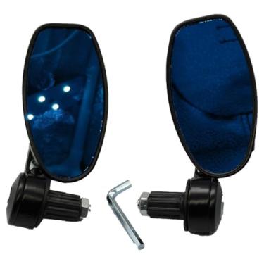 Imagem de RAYANA Espelho retrovisor de 7/20.3 cm, espelho retrovisor lateral para motocicleta, motocicleta, scooter, bicicleta