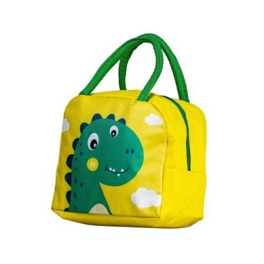 Imagem de Térmica Infantil Dinossauro Bichinho Bolsa Colorida e Compacta para Es