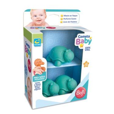 Imagem de Brinquedo Baby Soft Tartaruga +3 Meses Cometa Brinquedos