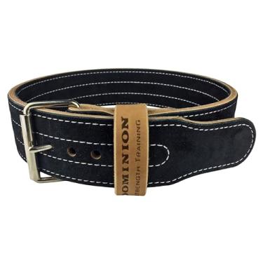 Imagem de Dominion Strength Training Cinto de camurça preta para halterofilismo de 7,6 cm – Suporte premium para levantamento de peso com tecnologia de aderência aprimorada (P, tamanho de cintura de 63,5 a 89