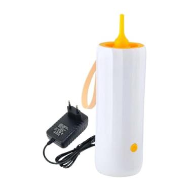 Imagem de Esquirla Decorações de inflador de balão de balão Bomba de ar do soprador de ventilador para festivais de aniversário de festivais no engajamento de halloween, Amarelo