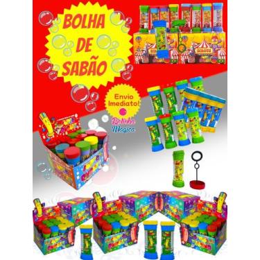 Imagem de 15 Bolha de Sabão Bolinha com Liquido P/ Personalizar Colorido Kit Fes