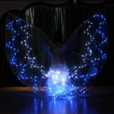 Imagem de Capa Luminosa de Asa de Borboleta Isis com LED - Fantasia para Dança T
