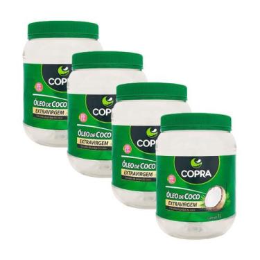 Imagem de Kit 4uni Óleo de Coco Extra Virgem 1 Litro - Copra