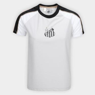 Imagem de Camisa Santos Braziline Estaca Feminina, Off white, G