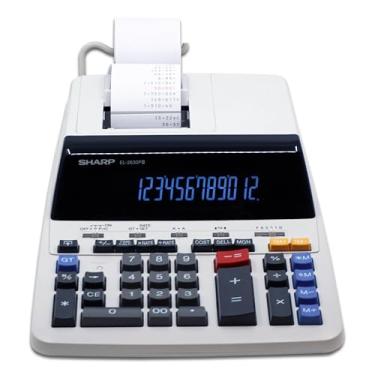 Imagem de Calculadora com Impressora Bobina Sharp EL-2630P 12 dígitos - Branca