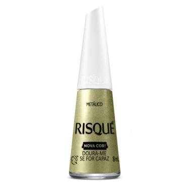 Imagem de Esmalte Risqué Nova Cor Metálico Cor Doura-me Se For Capaz 8ml