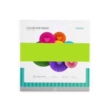 Imagem de Papel Color Pop Verde Fluorescente Mimo - 30,5 x 30,5 cm - 180 g - 25 