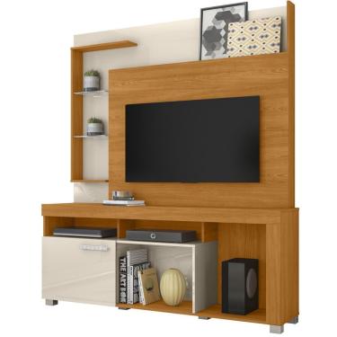 Imagem de Estante Home Tv 50 Pol 1 Porta 160 Cm Icaro Cinamomo Off White Madetec