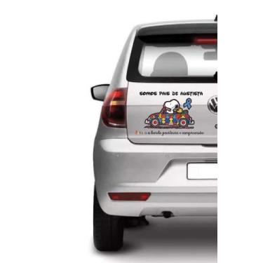 Imagem de Adesivo Para Carro Autista A Bordo - Lojinha Da Luc Adesivos