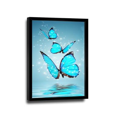 Imagem de Quadro Borboletas Azuis