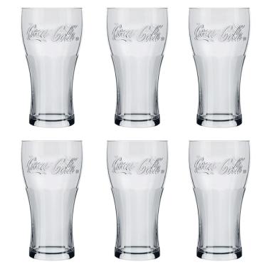 Imagem de Copo Contour Coca Cola Transparente 300ml 6 Unidades - Nadir 7150