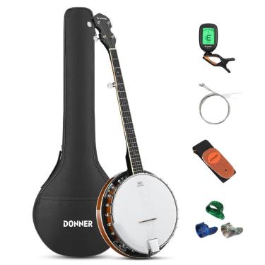 Imagem de Banjo Donner DBJ-200 Banjolele de tenor de 5 cordas em tamanho real