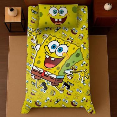 Imagem de Cobre leito solteiro 2 peças personagens malha macio roupa de cama - G